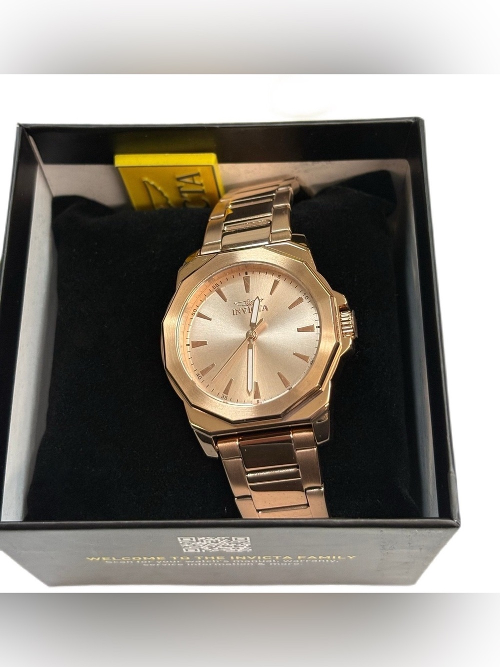 Invicta Rose Gold Speedway Quartz watch NEW IN BOX